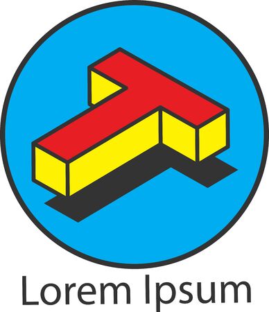 T Alphabet Iconのイラスト素材