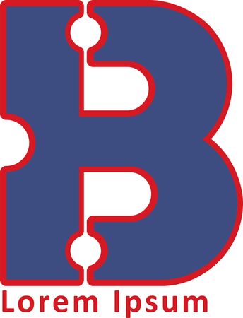 B Alphabet Iconのイラスト素材