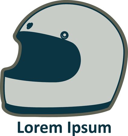 Helmet Brand Iconのイラスト素材