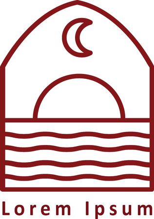 OutLine Brand Iconのイラスト素材