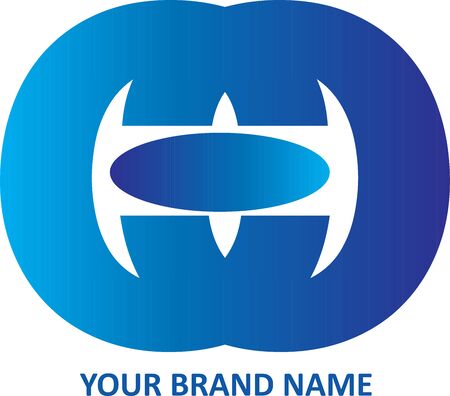 Brand Logo Icon on whiteのイラスト素材