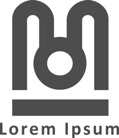 Brand Logo Icon on whiteのイラスト素材