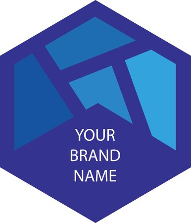 Hexagon Brand Iconのイラスト素材