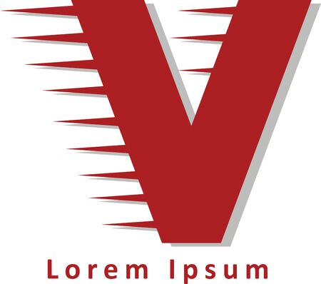 V Alphabet Iconのイラスト素材