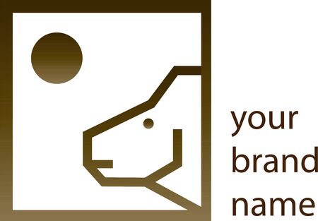 Outline Rhinoceros Iconのイラスト素材