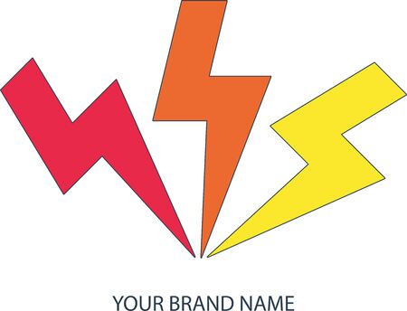 Electricity Brand Iconのイラスト素材