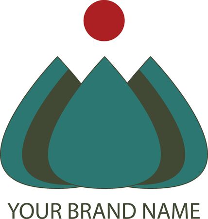 Flower Brand Iconのイラスト素材