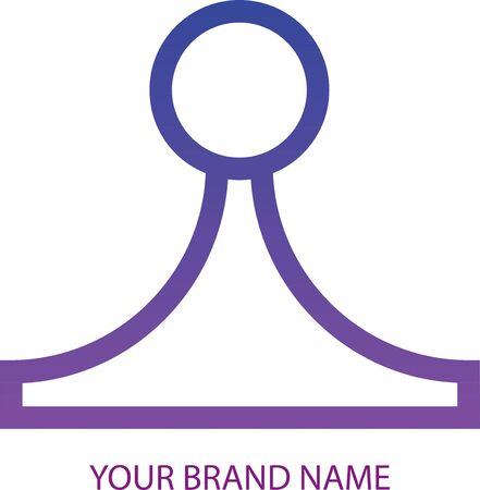 Hanger Brand Logo Iconのイラスト素材