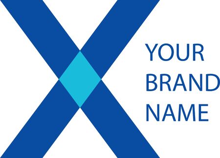 X Brand Logo Iconのイラスト素材