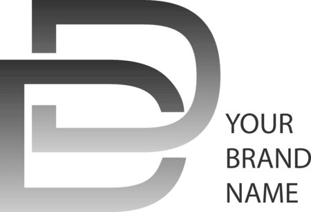 DD Brand Logo Iconのイラスト素材