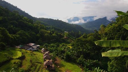 Agriculture valley Northern of Thailand imageの写真素材