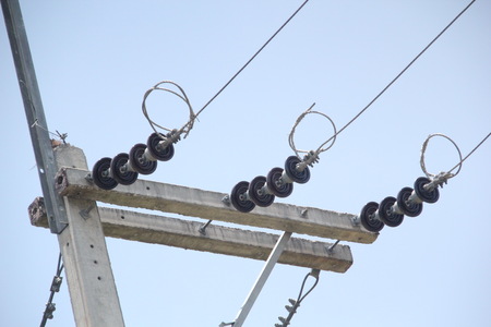 Electricity postの写真素材