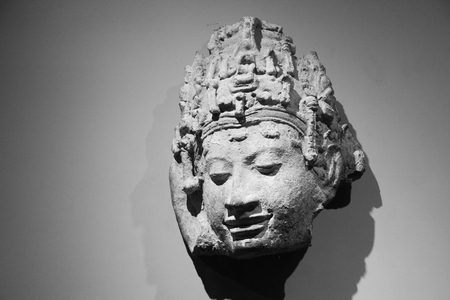 Ancient Buddha headの写真素材