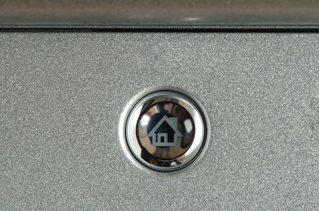 The close up shot of media button of a notebookの写真素材
