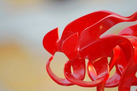 The marco shot of althete statues, in the position of runningの写真素材