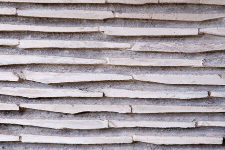 The abstract of stone wall with horizontal patternの写真素材
