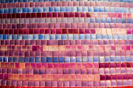 The abstract pattern of Portuguese painted tiles with interesting designsの写真素材