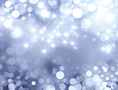 Shiny silver background in starlight and sparklesの写真素材