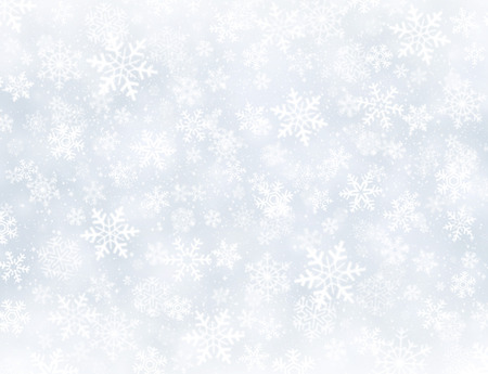 White snowflakes on frozen grey backgroundの写真素材