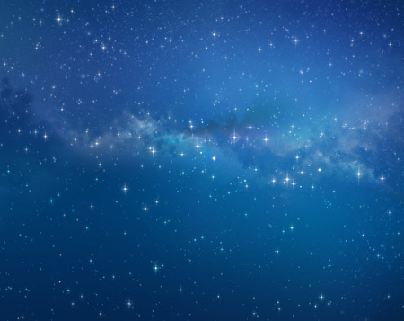 High definition galaxy background, stars shining in a milky wayの写真素材