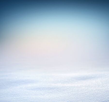 Soft light on a snow covered ground - Winter materialの写真素材