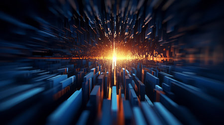 Abstract technology background of high speed global data transfer and ultra fast broadband - generative AIの素材