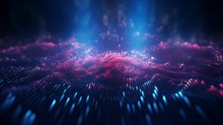 Abstract technology background with fiber optic network connections. Hyper fast Broadband for Global Data transfer - Generative AIの素材
