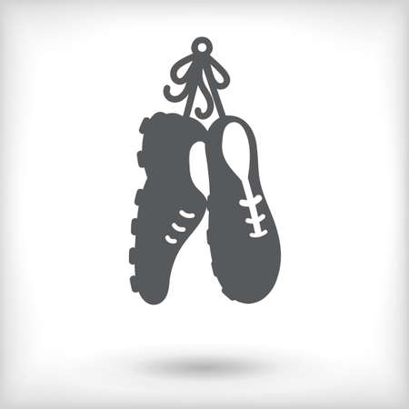 Trainers shoes isolated on white background with vignette effect. Vector illustrationのイラスト素材