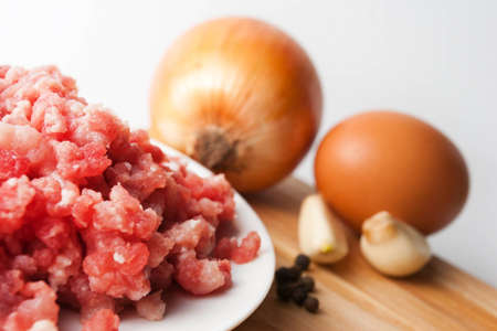 Raw minced meatの写真素材