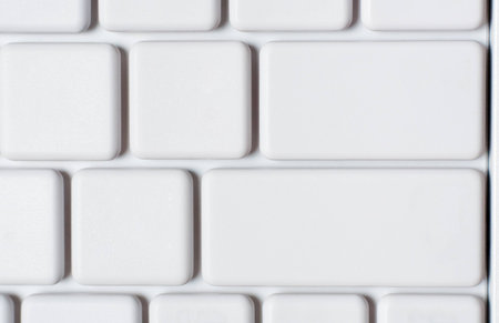 White laptop keyboard close-up
