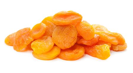 Heap of dried apricots close-up.の写真素材