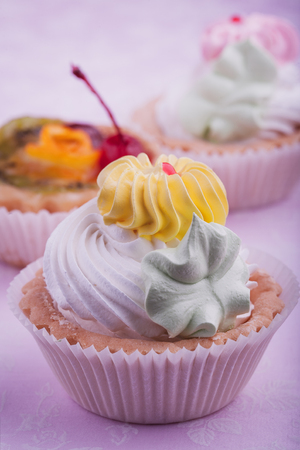 colorful cupcakesの写真素材