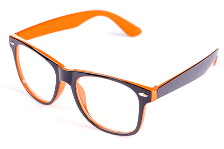 Black and orange Eye Glassesの写真素材