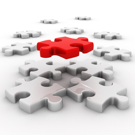 3d puzzleの写真素材
