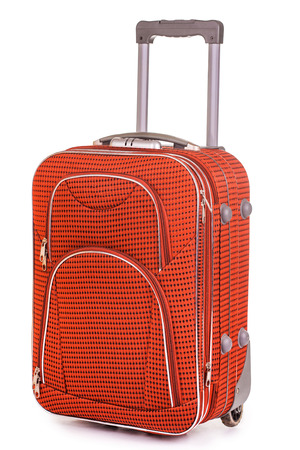 Suitcase isolated on white backgroundの写真素材