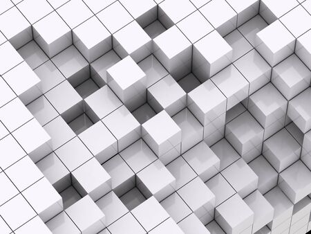abstract of 3d purple white, blocks backgroundの写真素材
