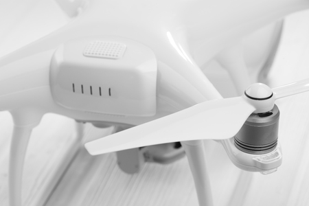 close-up of Rotor drones on the whiteの写真素材