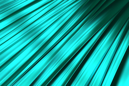 background of blue 3d abstract wavesの写真素材