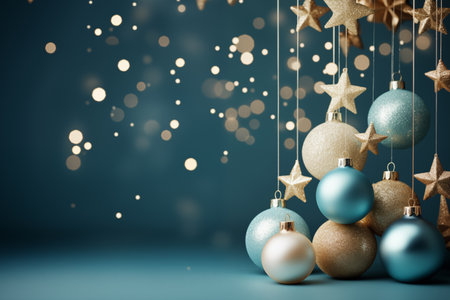 New Years decorations from balls, Christmas holiday decorの素材