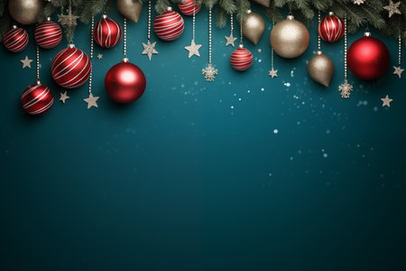 New Years decorations from balls, Christmas holiday decorの素材