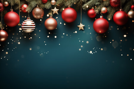 New Years decorations from balls, Christmas holiday decorの素材