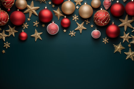 New Years decorations from balls, Christmas holiday decorの素材