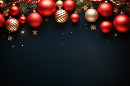 New Years decorations from balls, Christmas holiday decorの素材