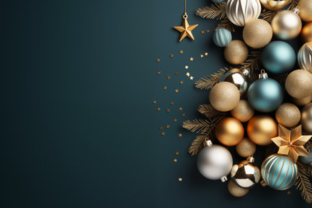 New Years decorations from balls, Christmas holiday decorの素材