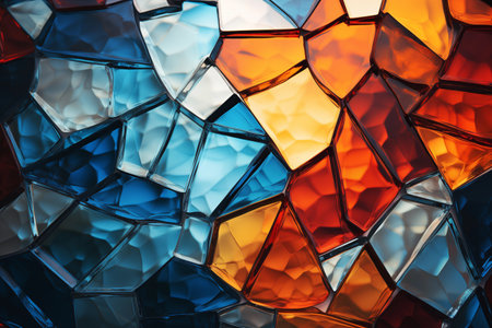 colored glass abstract background. AI generated contentの写真素材
