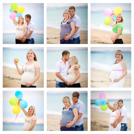 	collage of pregnantの写真素材
