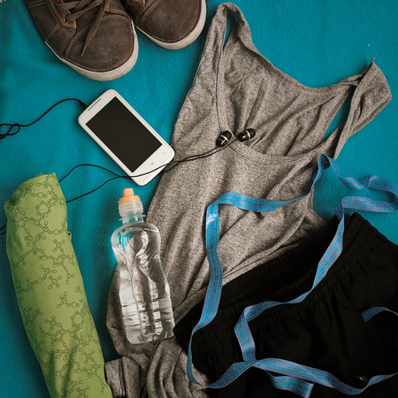 set for sports activitiesの写真素材