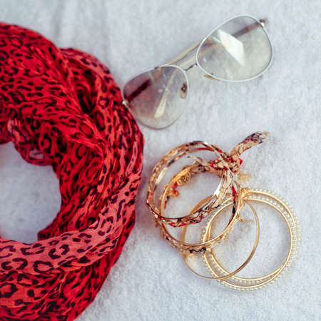 Woman  is accessoriesの写真素材