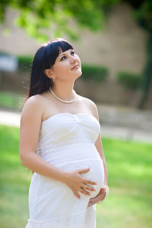 Beautiful pregnant womanの写真素材