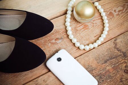 women shoes and accessoriesの写真素材